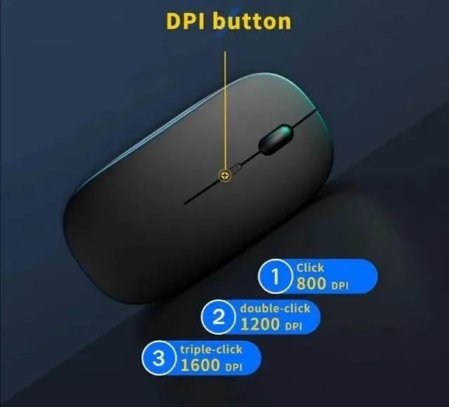 Mouse Sem Fio, Portátil Ergonômico