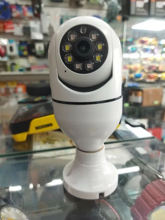 câmera ip em formato de lâmpada 