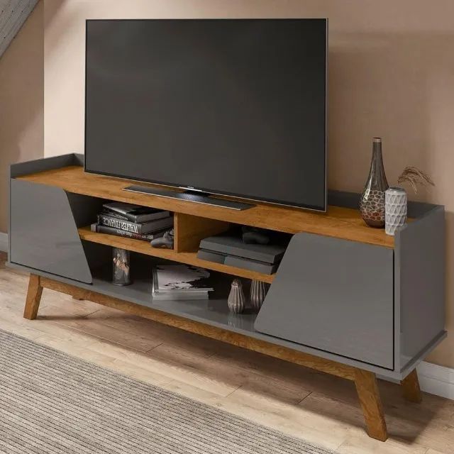 Rack P/TVs Até 65 Polegadas 2 Portas 1.60M. Produdo Novo Direto de Fábrica P/Sua Casa.