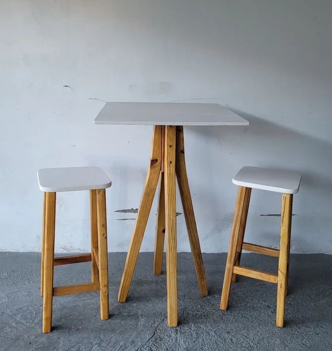 Mesa de bistro com 2 banquetas  - Foto 3