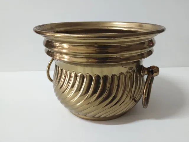 Vaso Redondo em bronze, com argolas (Anos 50) - Foto 5