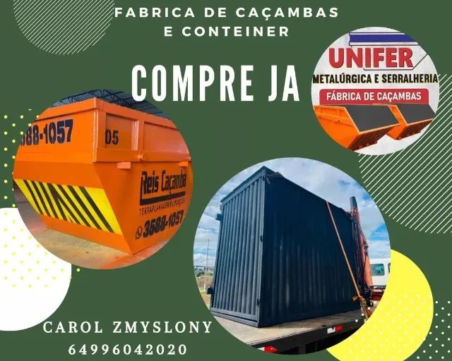 Unifer Metalúrgica-Soluções em Containers e Fabrica Caçambas para entulhos,Cacambas Poli - Foto 4