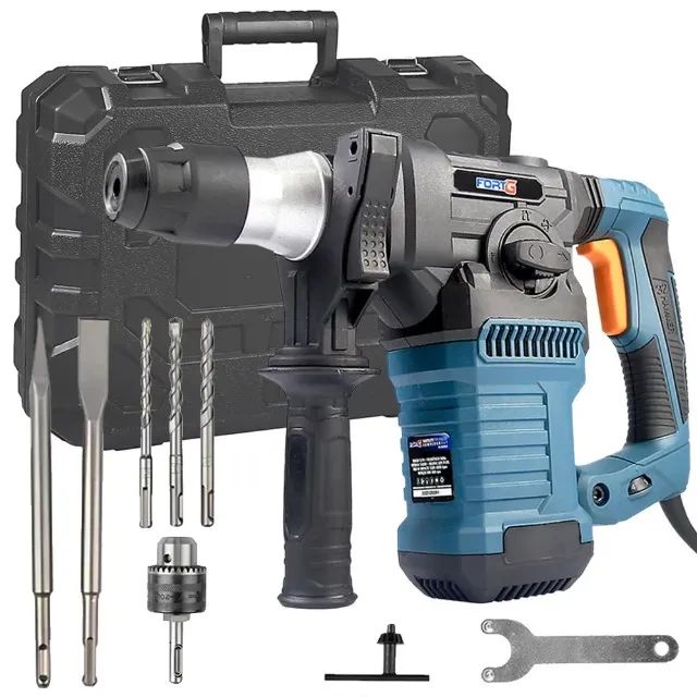 Martelete Perfurador Rompedor 4 em 1 SDS Plus 1500W 5J - Fortg - Foto 4