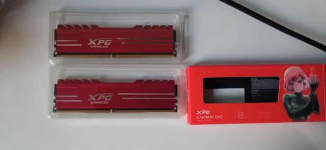 Memórias adata xpg Gammix D10 2x8gb 3200mhz