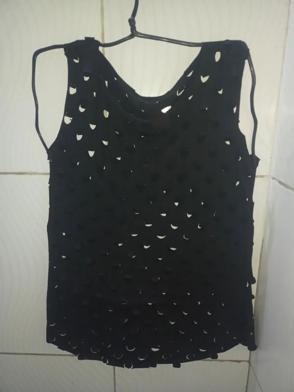 Camiseta  Preta Feminino M - Foto 4