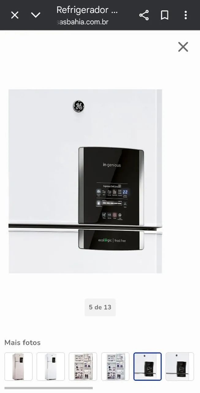 Geladeira GE Frost Free Duplex 445l - Foto 2