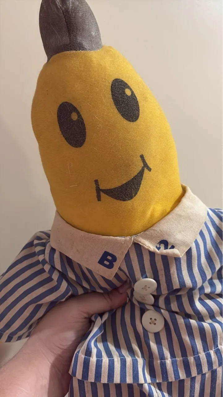 Pelúcia Banana de pijama B2 (antigo raridade pra colecionador)