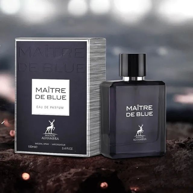 Perfume Árabe Masculino Maître de Blue 100ml Maison Alhambra - Foto 2