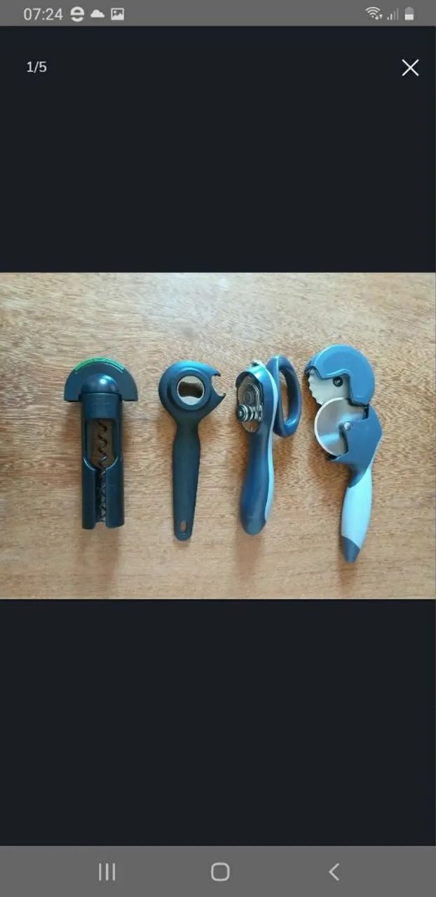 kit de utensilios tupperware importado 