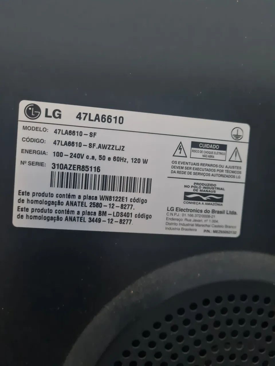 TV LG com tela quebrada - Foto 2