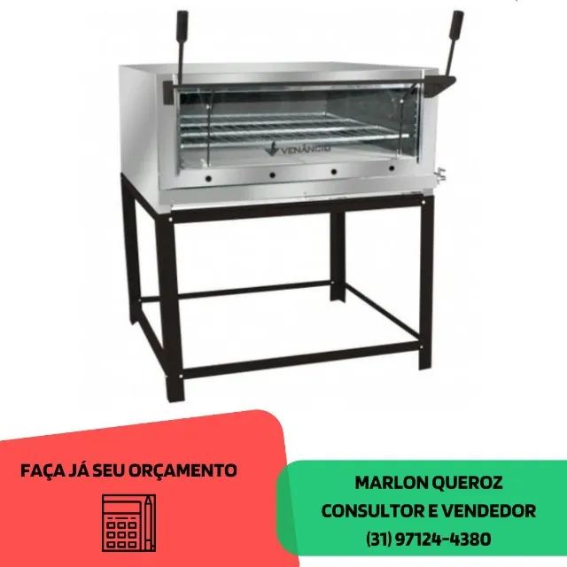 Forno de Pizza Venâncio com Pedra Refratária