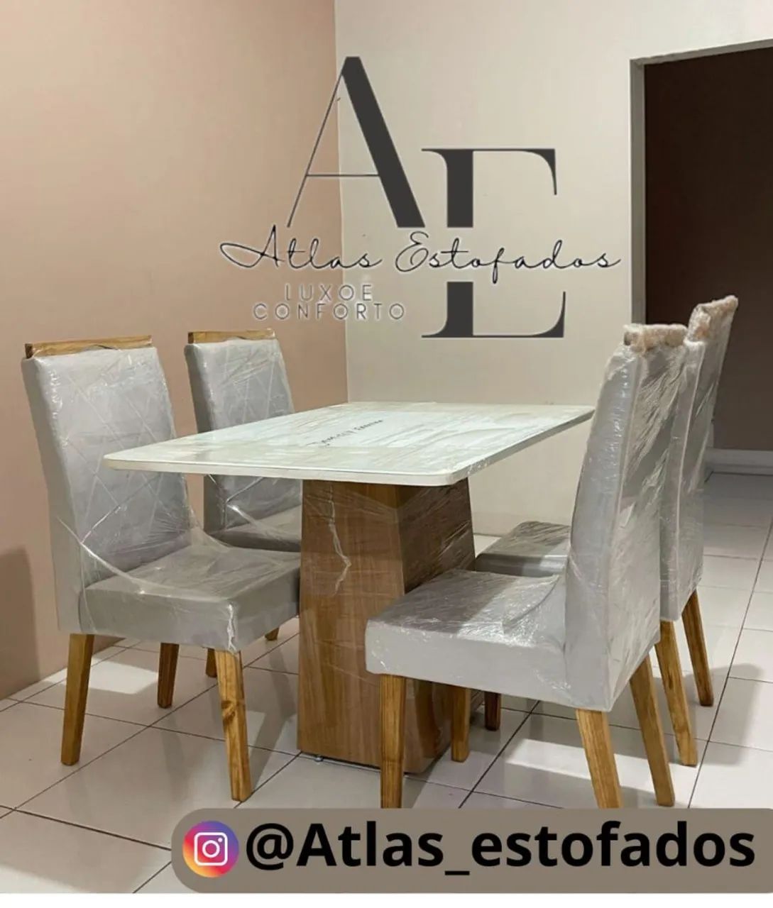 Mesa de Jantar 4 Cadeiras - Moderna e Elegante - Foto 5
