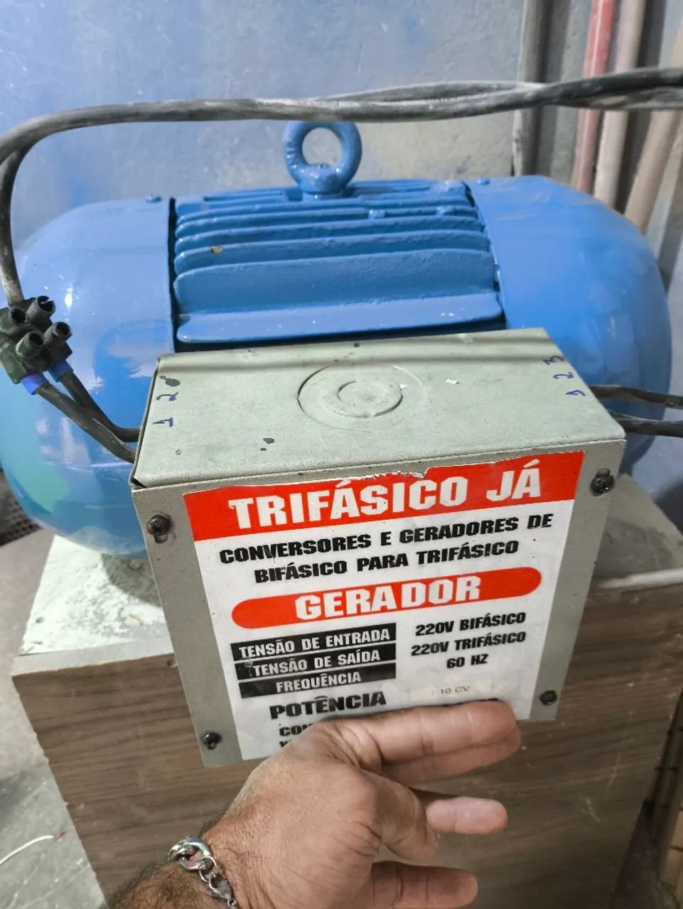Motor conversor bifásico para trifásico 10cv