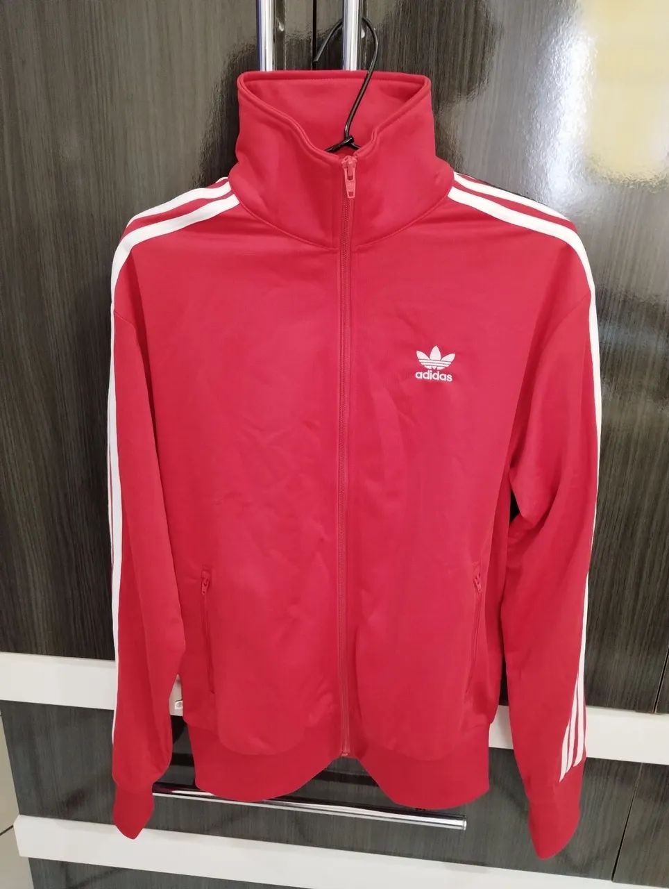 Jaqueta Firebird Adidas original vermelha