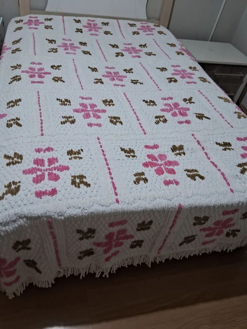 Colcha de chenille Madrigal antiga anos 80 - Foto 2
