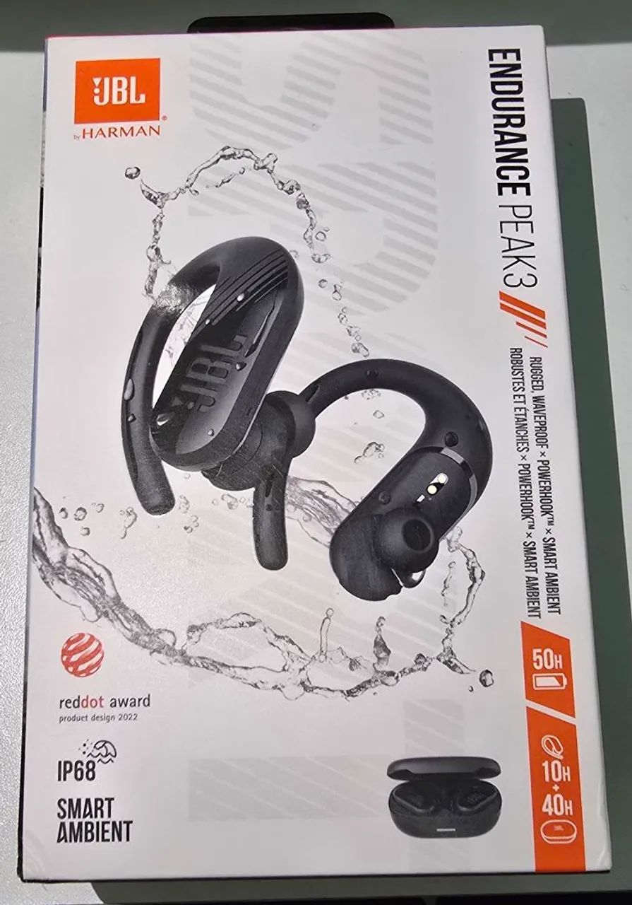 Fone de ouvido JBL Endurance Peak 3 À Prova D'água