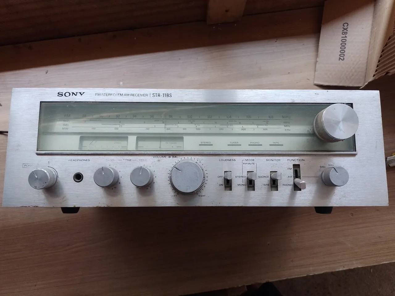 Receiver Sony STR-11BS defeito