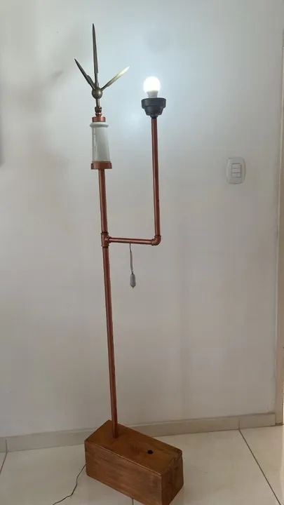 Luminária De Chão Bronze