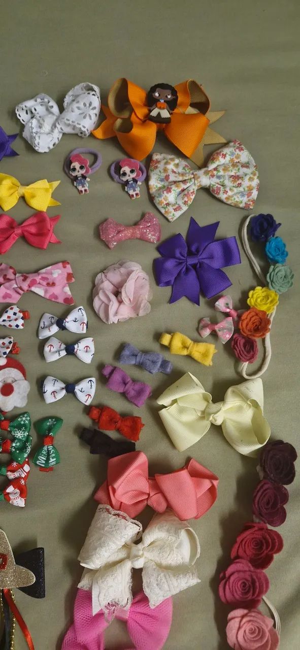 Lote laços de cabelo infantil - Foto 3