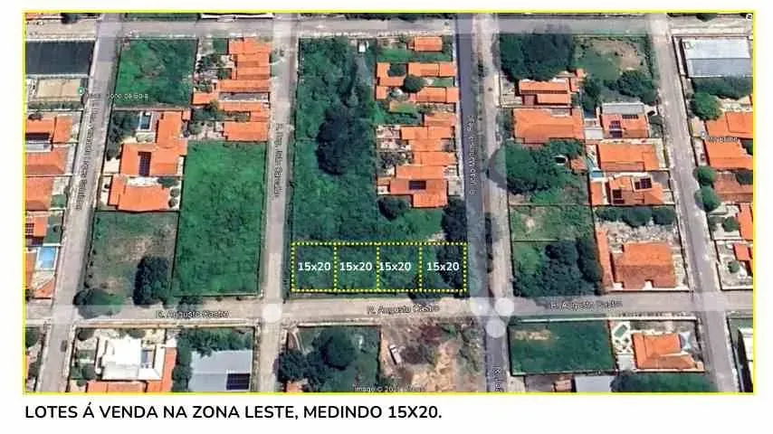 Lotes residenciais á venda no Bairro Santa Isabel, medindo 15x20, murado, pronta para fin