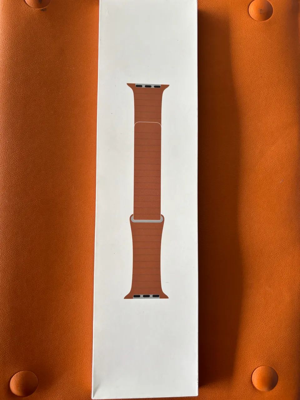 Pulseira Apple Watch Couro loop - Castanho - Magnetico