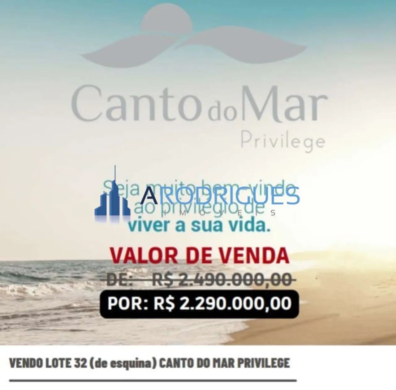 Terreno em Condomínio de Luxo em Guarajuba (Monte Gordo) 501m² Camaçari-BA