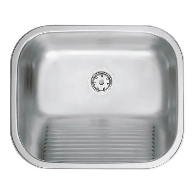 Tanque de Embutir 50x40x22Cm Com Válvula 3.1/2 Aço Inox Acetinado Tramontina - Foto 3