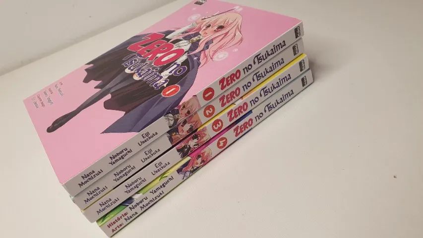 Lote 4 mangas zero no tsukaima 1 ao 4 em português 