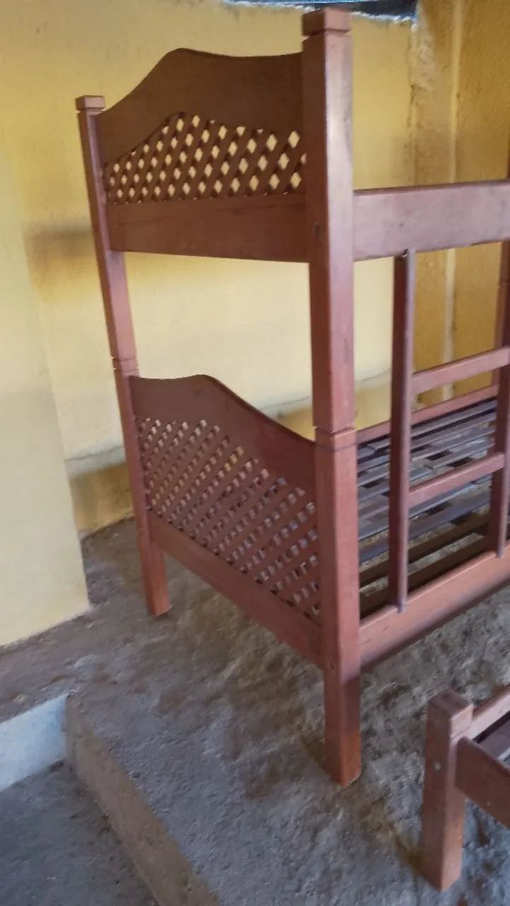 Black fray Beliche e cama madeira rústico  - Foto 4