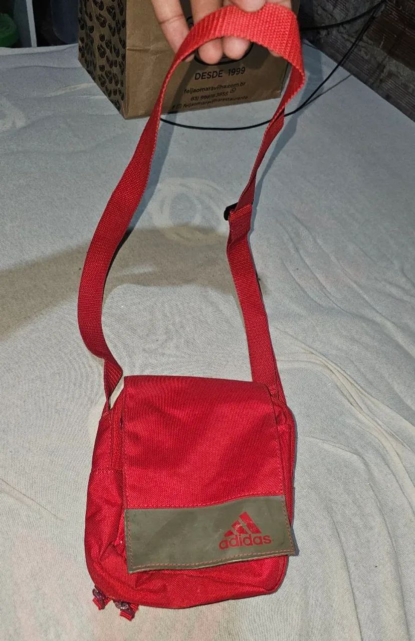 Bolsa Ecobag Adidas Vermelha - Foto 4