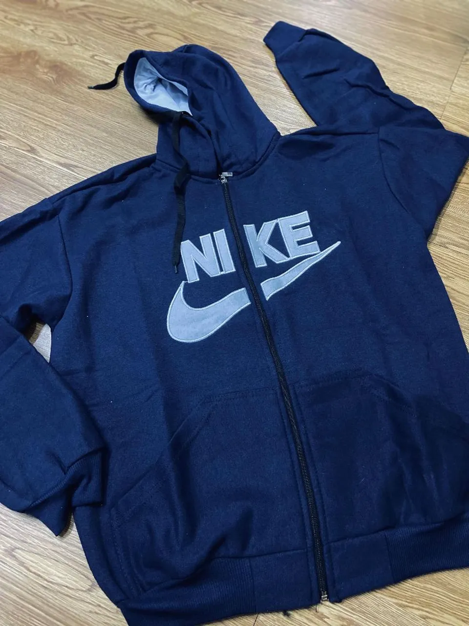 Casaco Moletom Nike Azul Marinho com Capuz