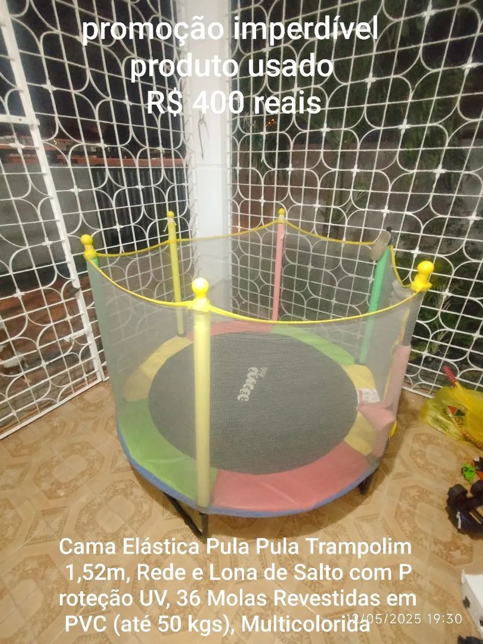 Cama Elástica Pula Pula Trampolim 