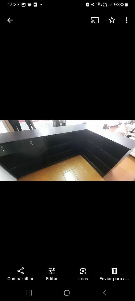 Balcão comercial preto - Foto 3