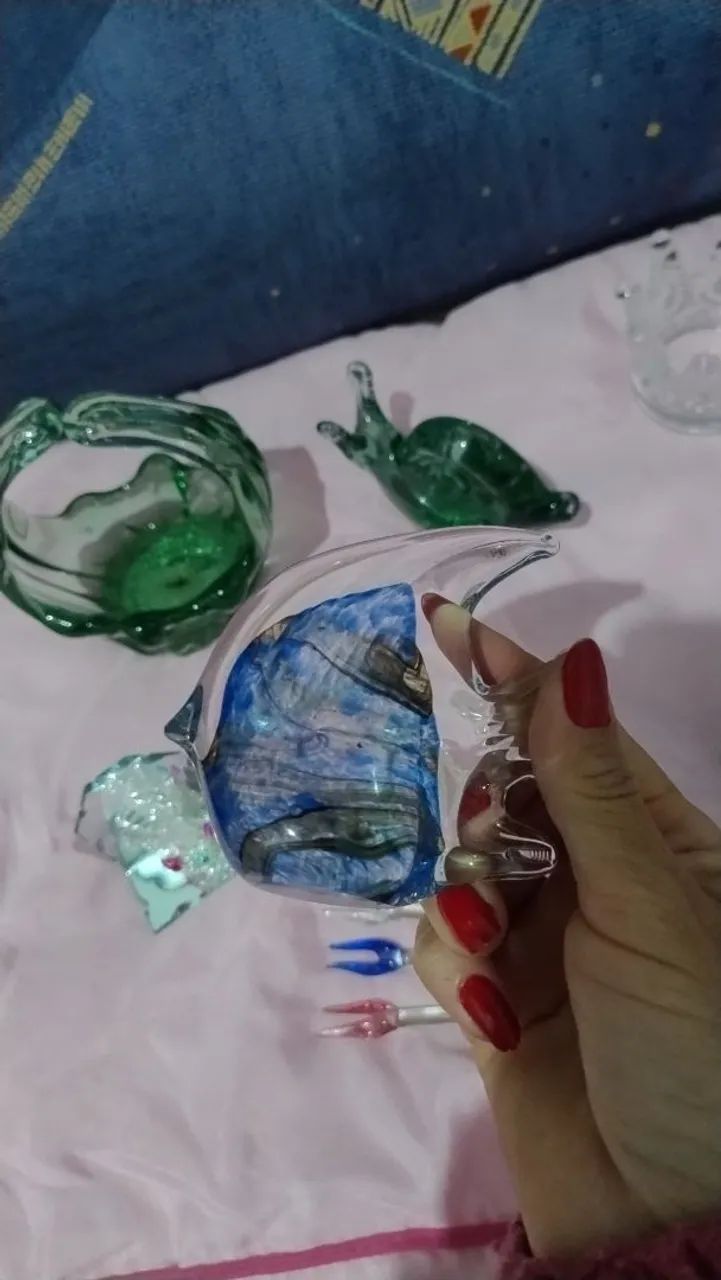 Kit bibelôs cristal variados(13peças) - Foto 6