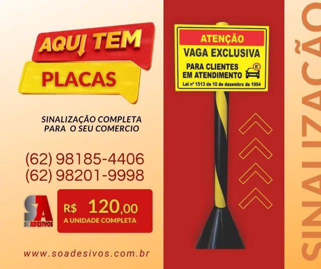 PLACA PARA ESTACIONAMENRO PRIVATIVO COM PEDESTAL
