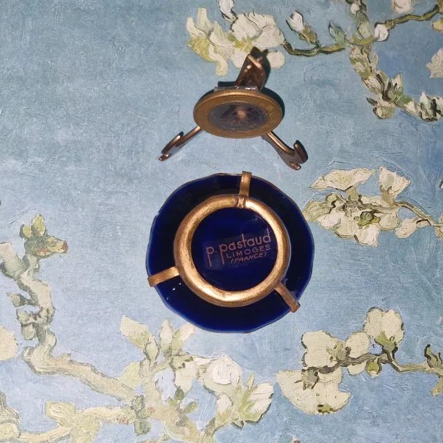 Limoges, pratinho miniatura de porcelana francesa 5cm, pintada a mão. Novo - Foto 3