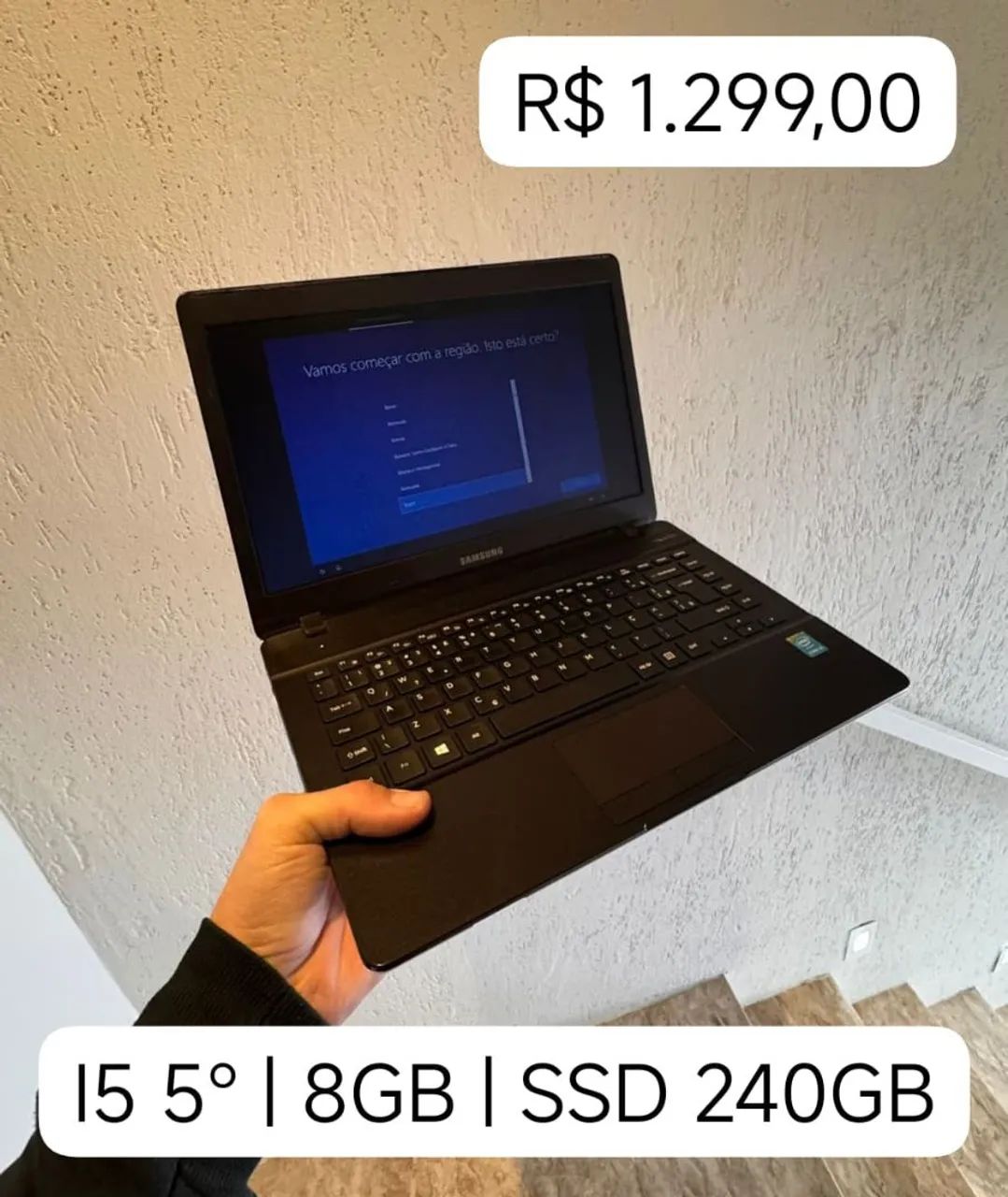 Notebook Samsung i5 8GB SSD 240GB
