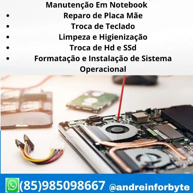 Manutenção em computadores, Notebooks Formatação e configuração - Foto 2