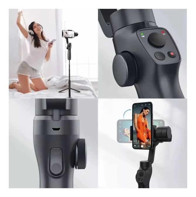 Gimbal Para Celular Tomate Mty-8008 Preto - Foto 3
