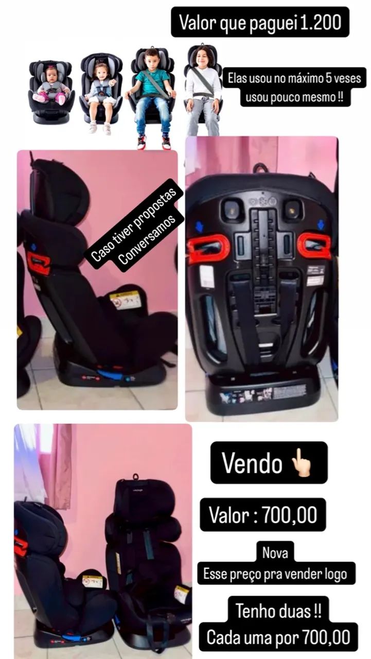 Cadeirinha para Auto Reclinável