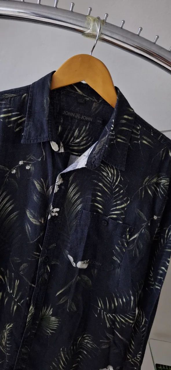 Camisa John John Manga Longa Tropical M 