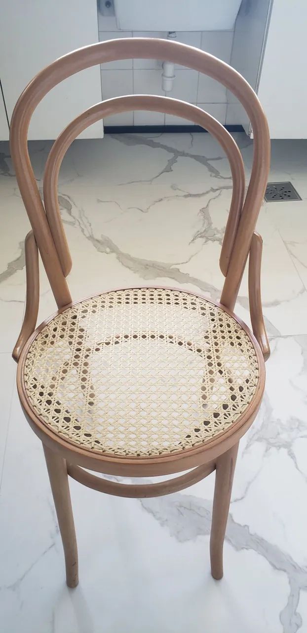 8 Cadeiras thone em perfeitas condições.  Assento de palha original.  - Foto 3