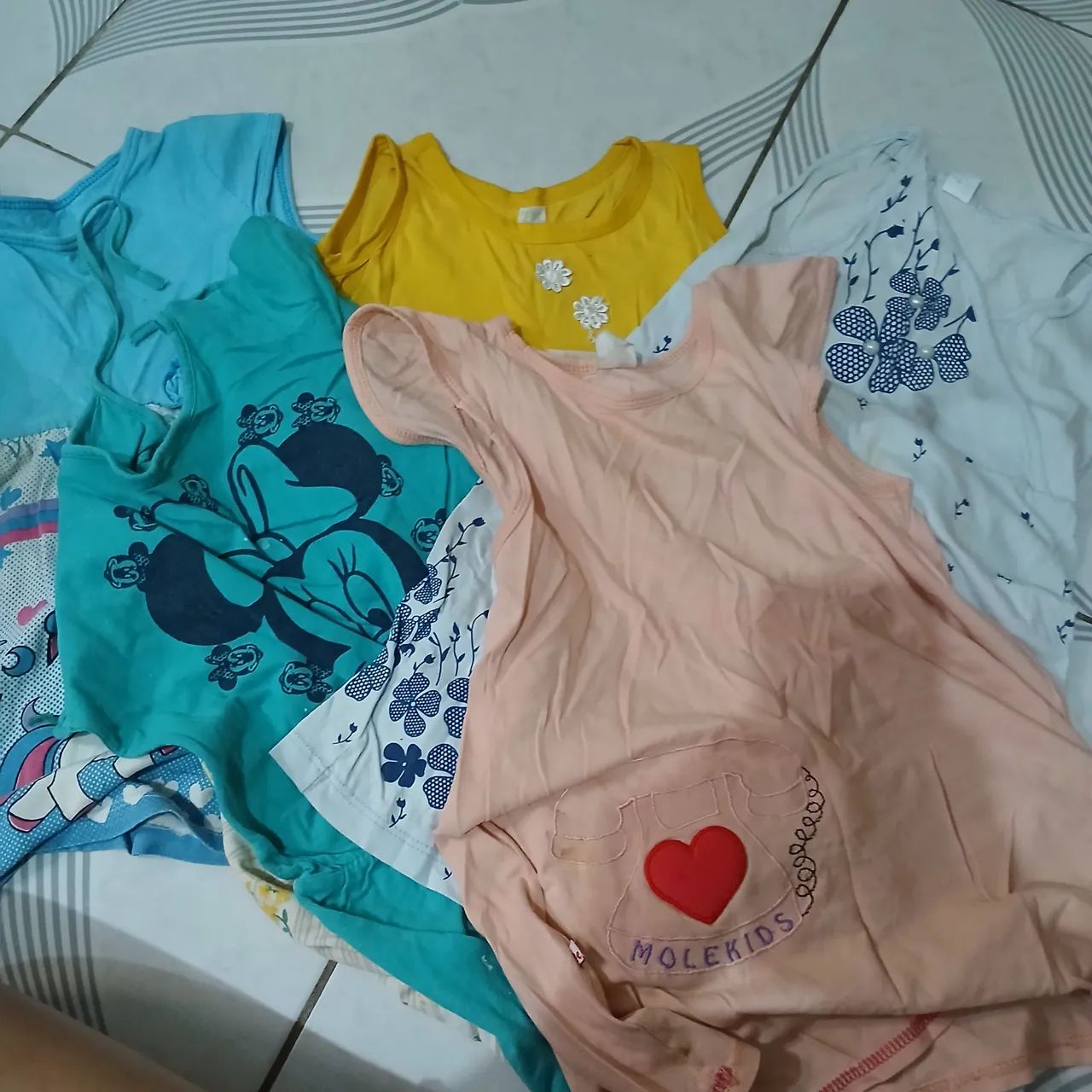 Lote para Brechó de Roupas Infantis Menina - Foto 3