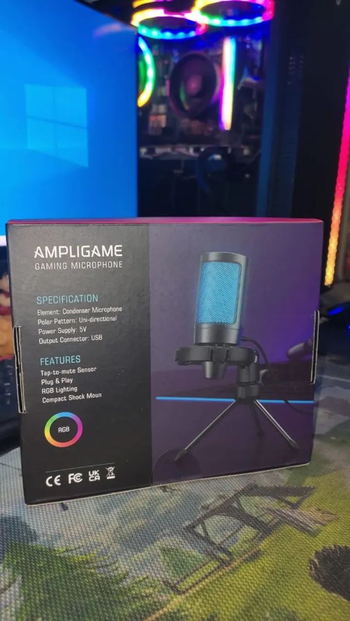 Microfone Fifine A2 Ampligame Lacrado - Foto 2