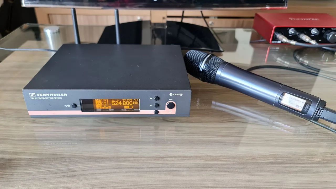 Microfone Sennheiser EW100 G3 + Receptor - Instrumentos musicais