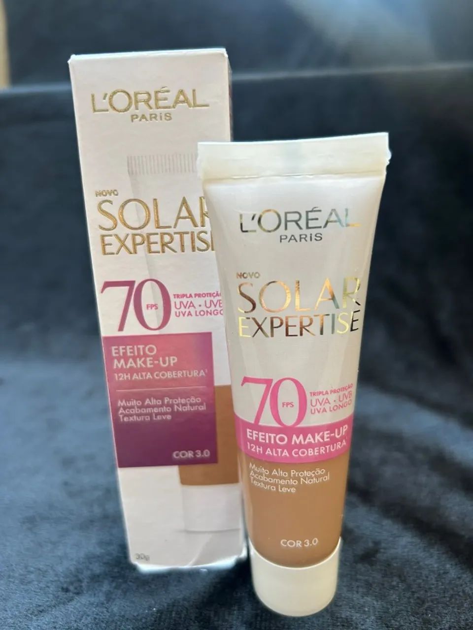 solar expertise efeito makeup cor 3.0 fps70 30g - Foto 4