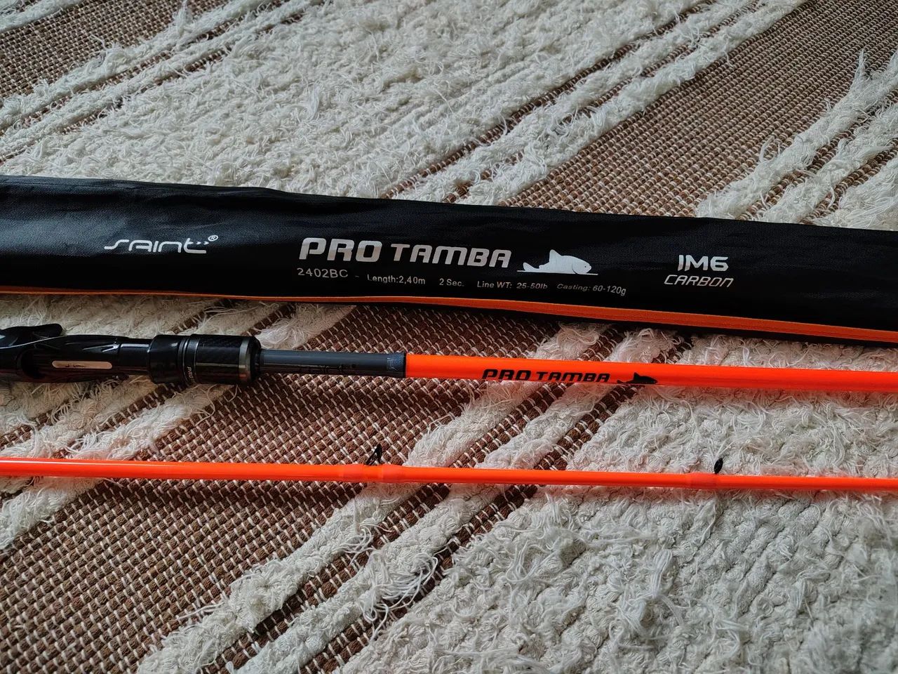 Vara de pesca Saint pro tamba 2,40mt 2 partes