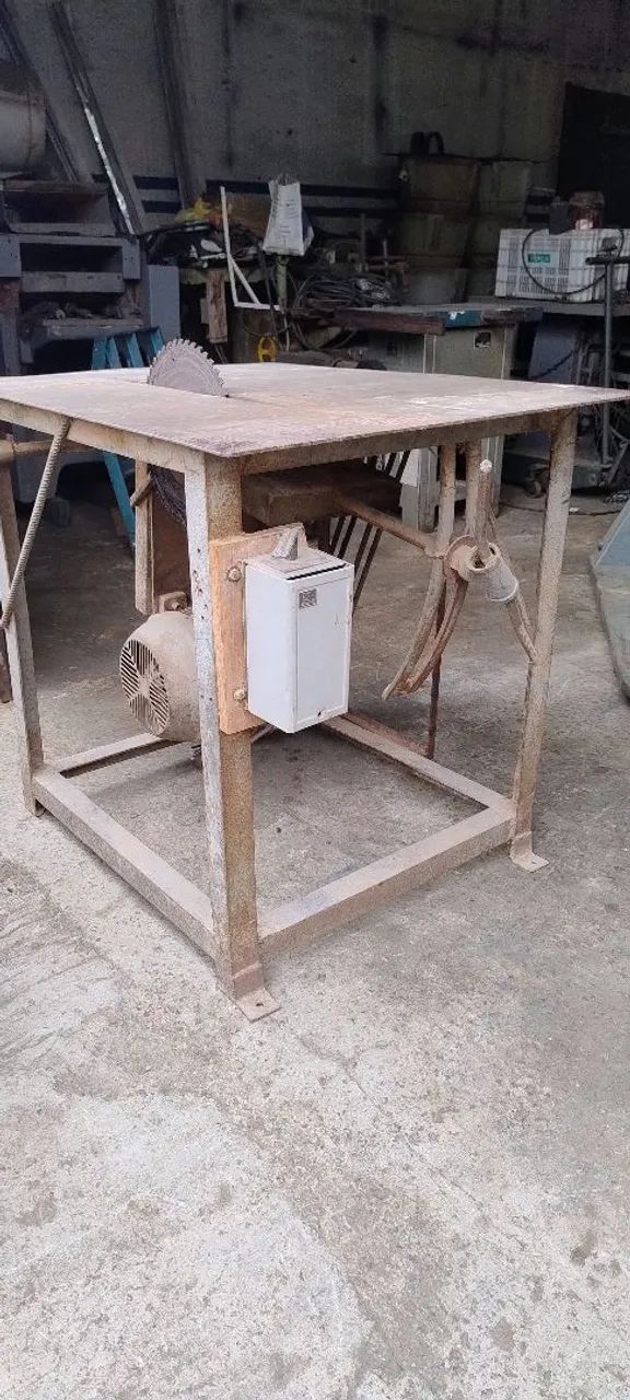 Lote 5 serras circulares bancada máquinas para marcenaria LEIA O ANÚNCIO  - Foto 4