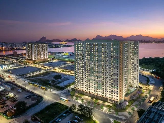 Em construção, Apto 2 quartos, varanda, linda vista para Baía de Guanabara