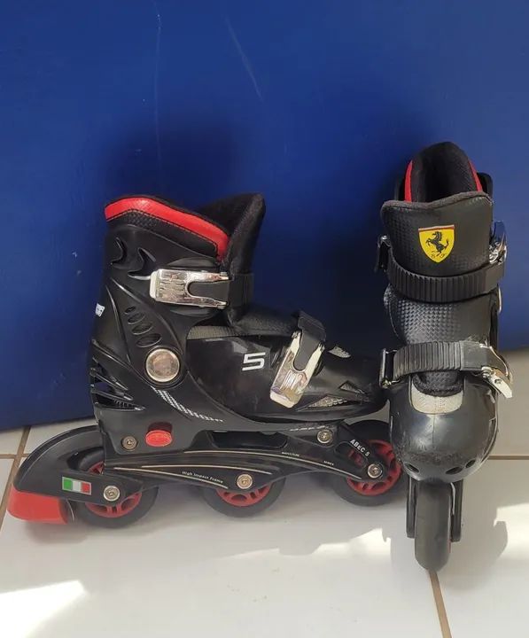 Patins Inline Ferrari - Tamanho 32 a 35